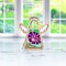 3.5" (H) Purple Morning Glory Ornament - Handcrafted in Texas - Mother's Angels® Christmas Angel Wings Figurine